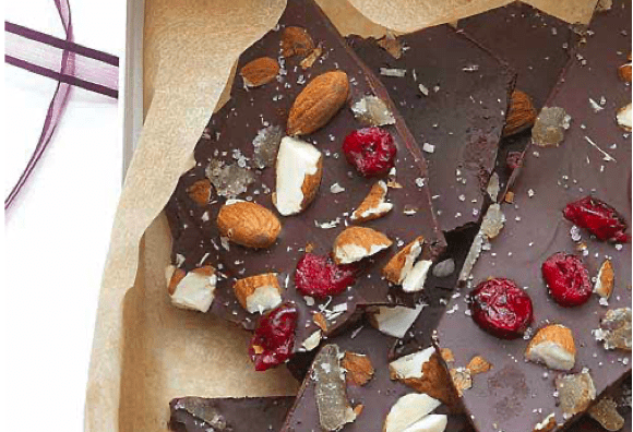 Valentine’s treat: Fruit & Nut Chocolate Bark